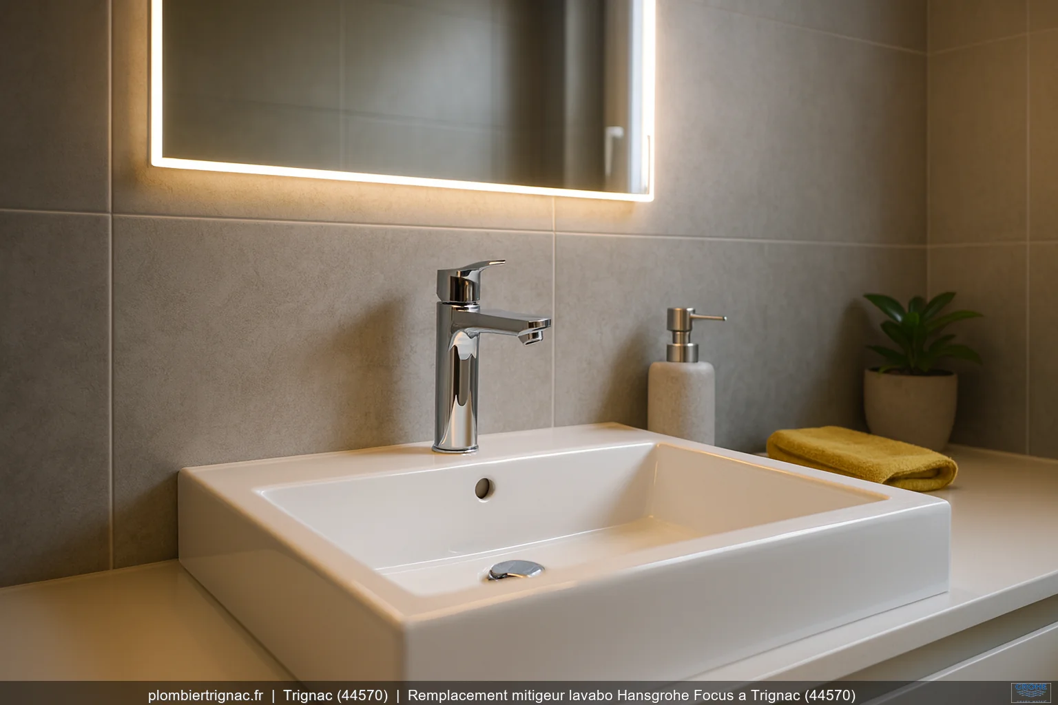Remplacement mitigeur lavabo Hansgrohe Focus a Trignac (44570)
